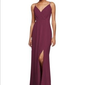 David's Bridal Long Bridesmaid Dress